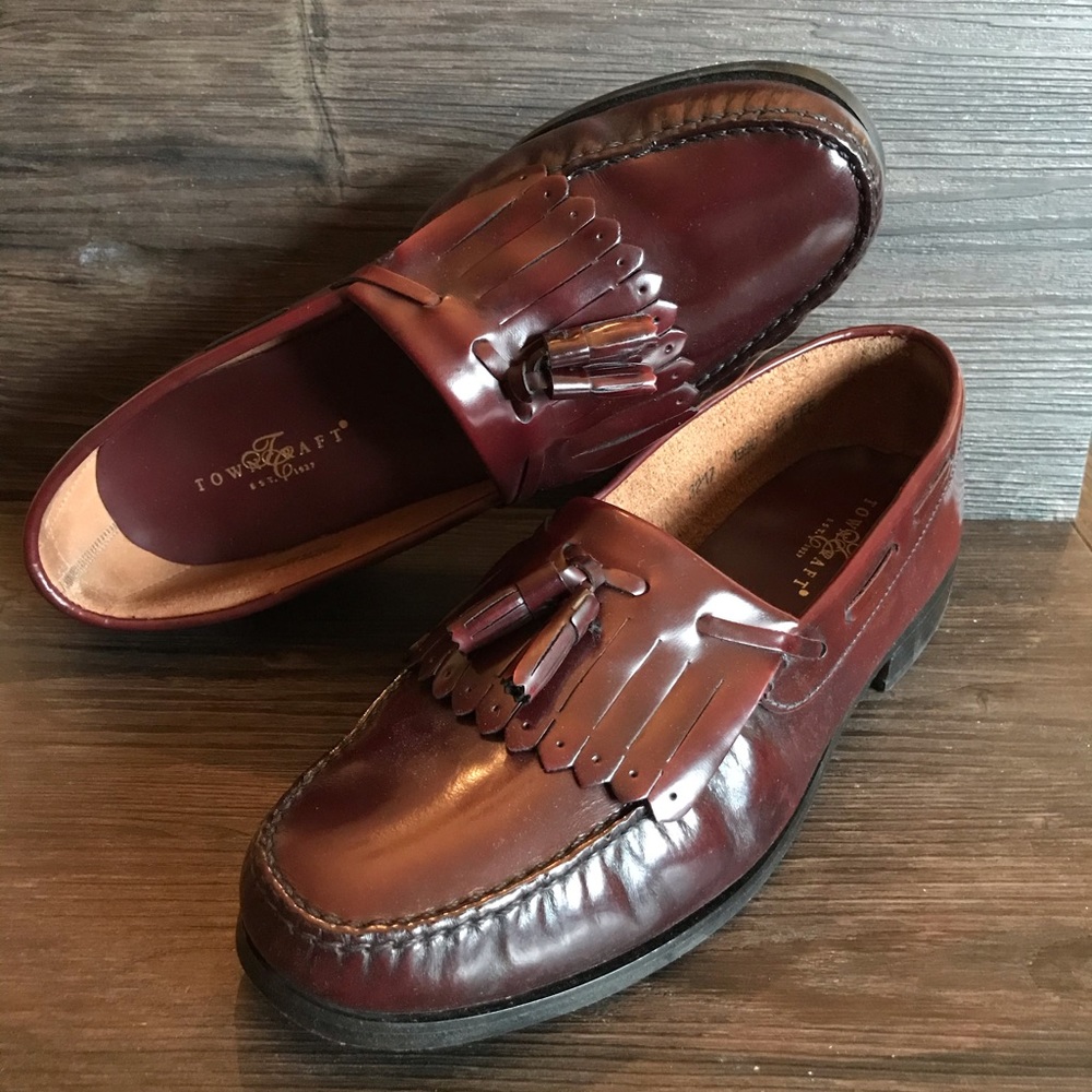 Men’s Towncraft Tassel Dress Shoes Loafers Sz 12